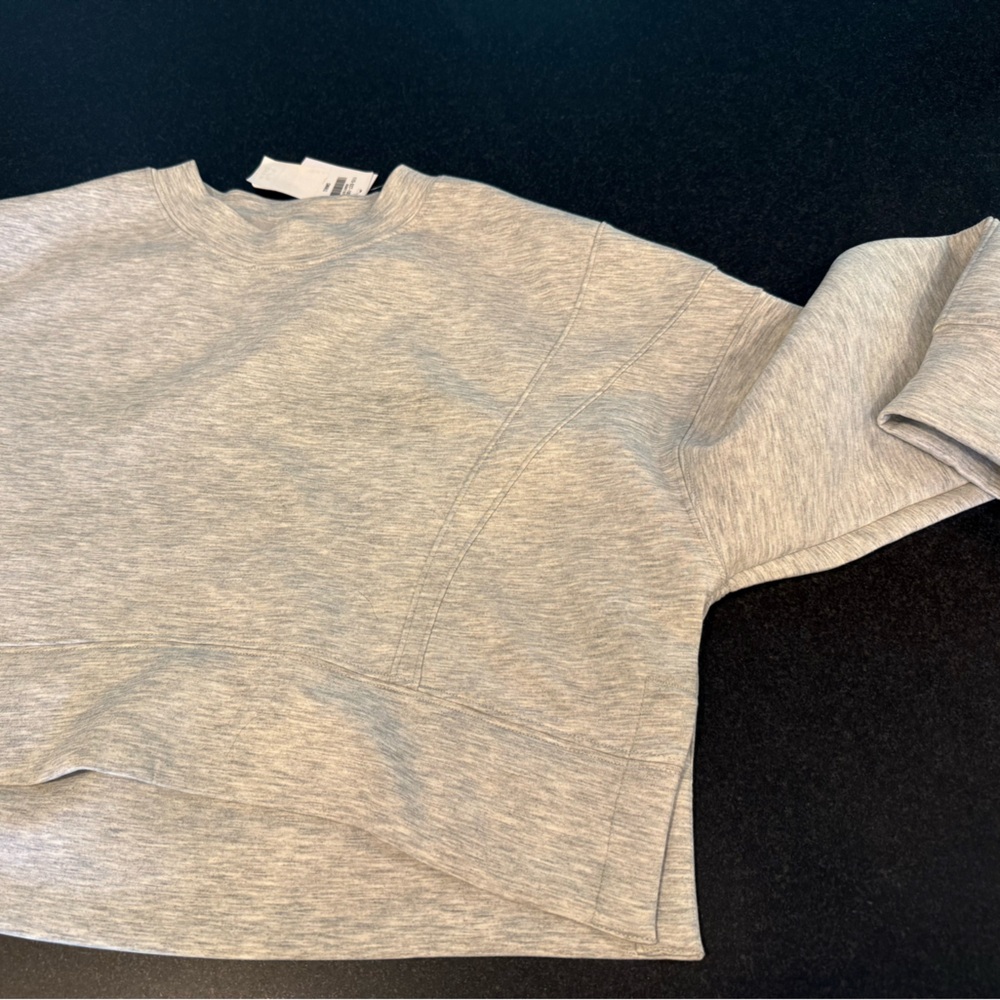 Abercrombie & Fitch YPB neoKNIT small heather gray Sweatshirt